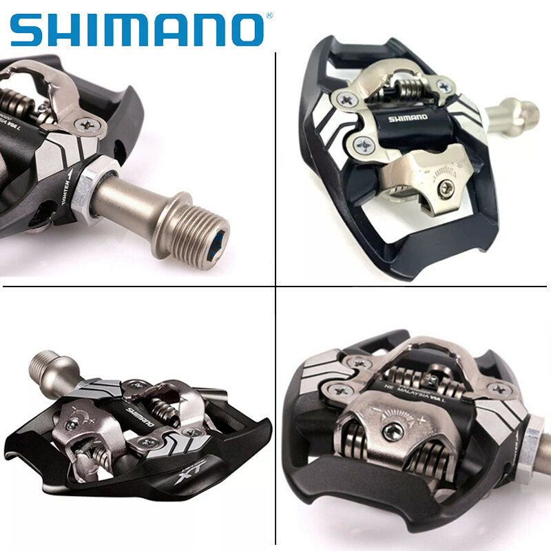 Shimano Deore XT PD-M8020 SPD MTB Trail Pedals Clipless w/ SM-SH51 PD-M8120