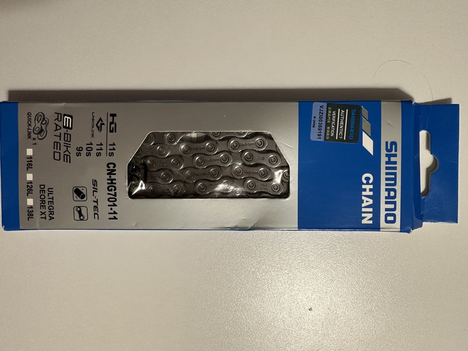 Shimano CN-HG701 11-Speed Chain 116L Ultegra / Deore XT Bike with Quick-Link