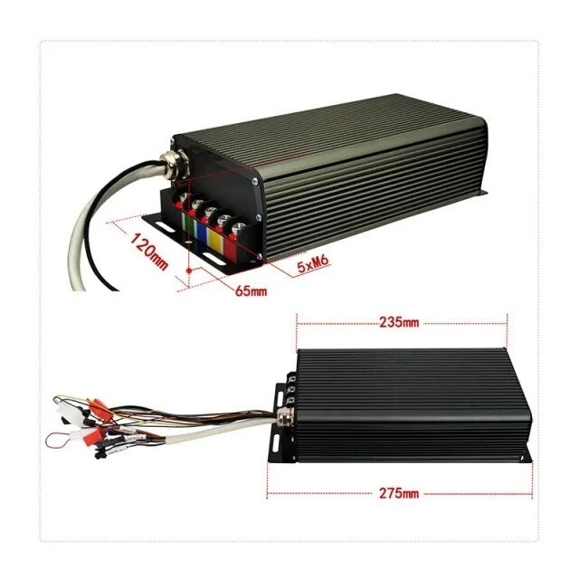 48V 60V 72V 100A 3000W-5000W Ebike Sabvoton Sine Wave Controller Color Display