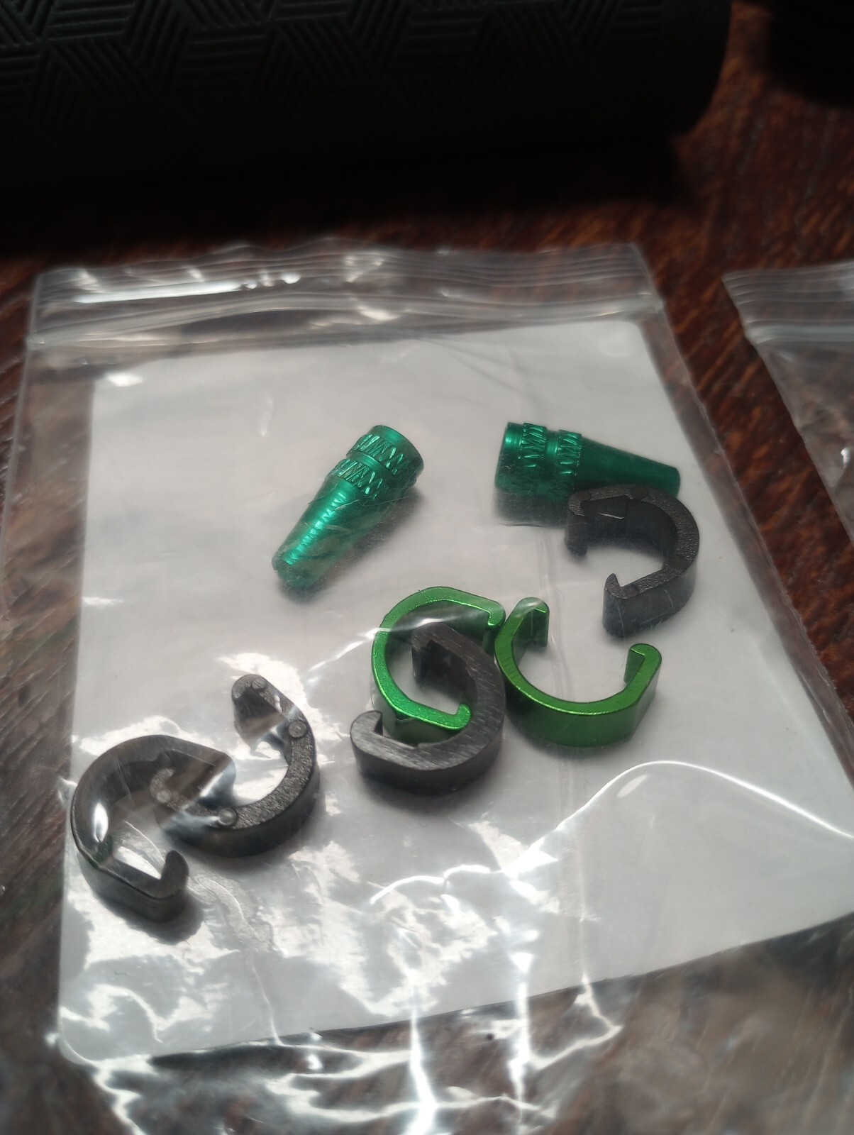 Mountain Bike Parts Lot KONA Lanai Grips Bar Ends French Valve Caps Cable Clips+