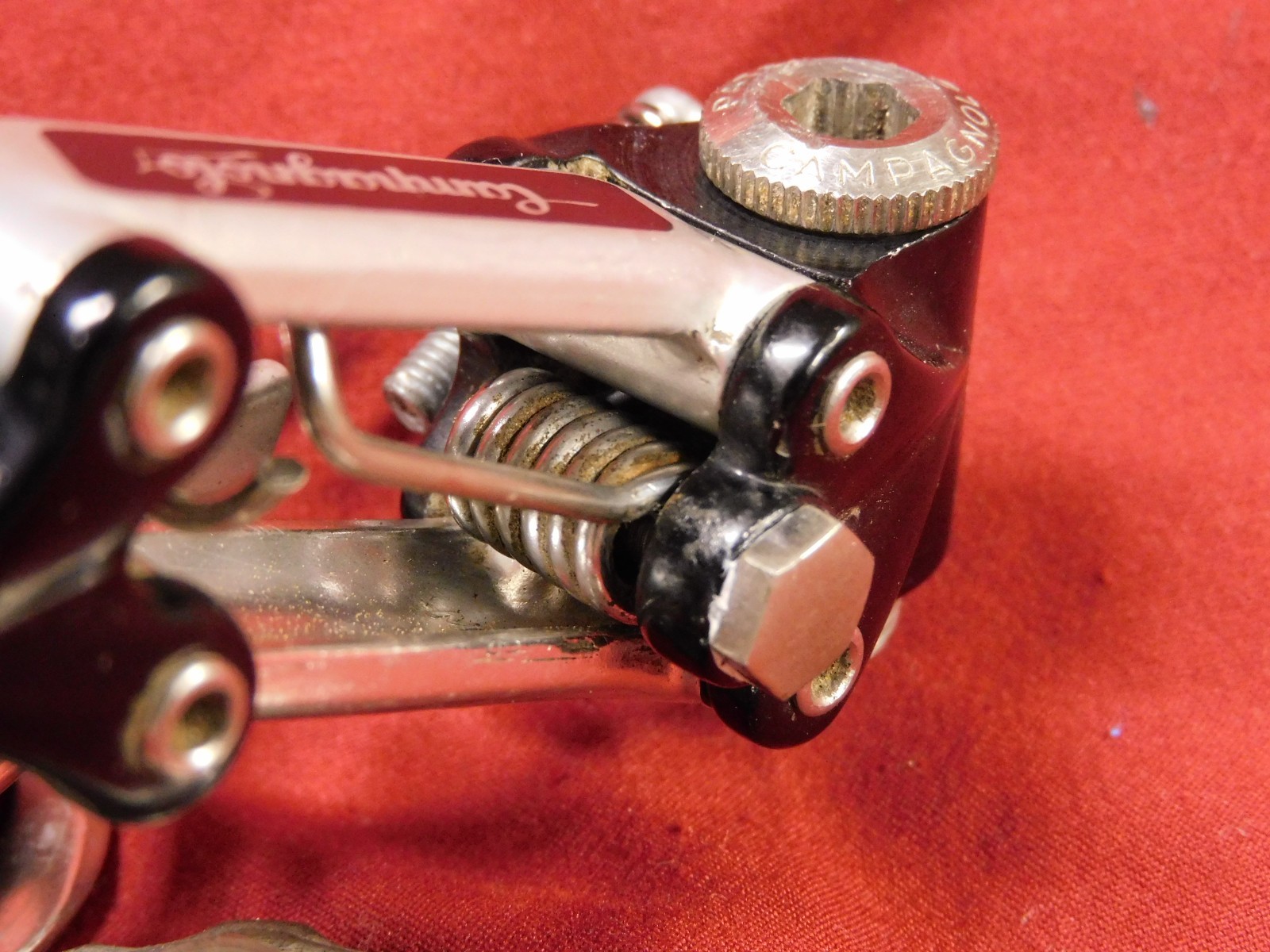 Vintage Pat. 81 Campagnolo 4001 Super Record Rear Derailleur w/ Titanium Bolts