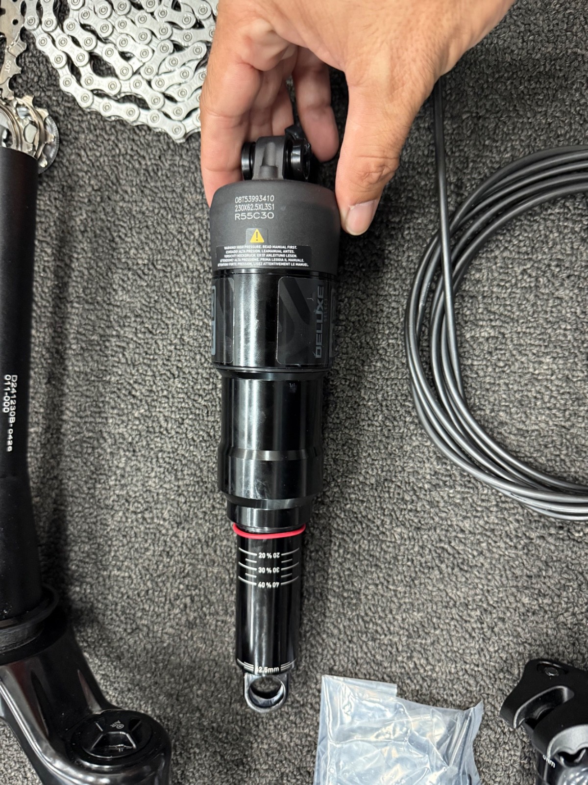 Never used bike parts rockshox,shimano brand new
