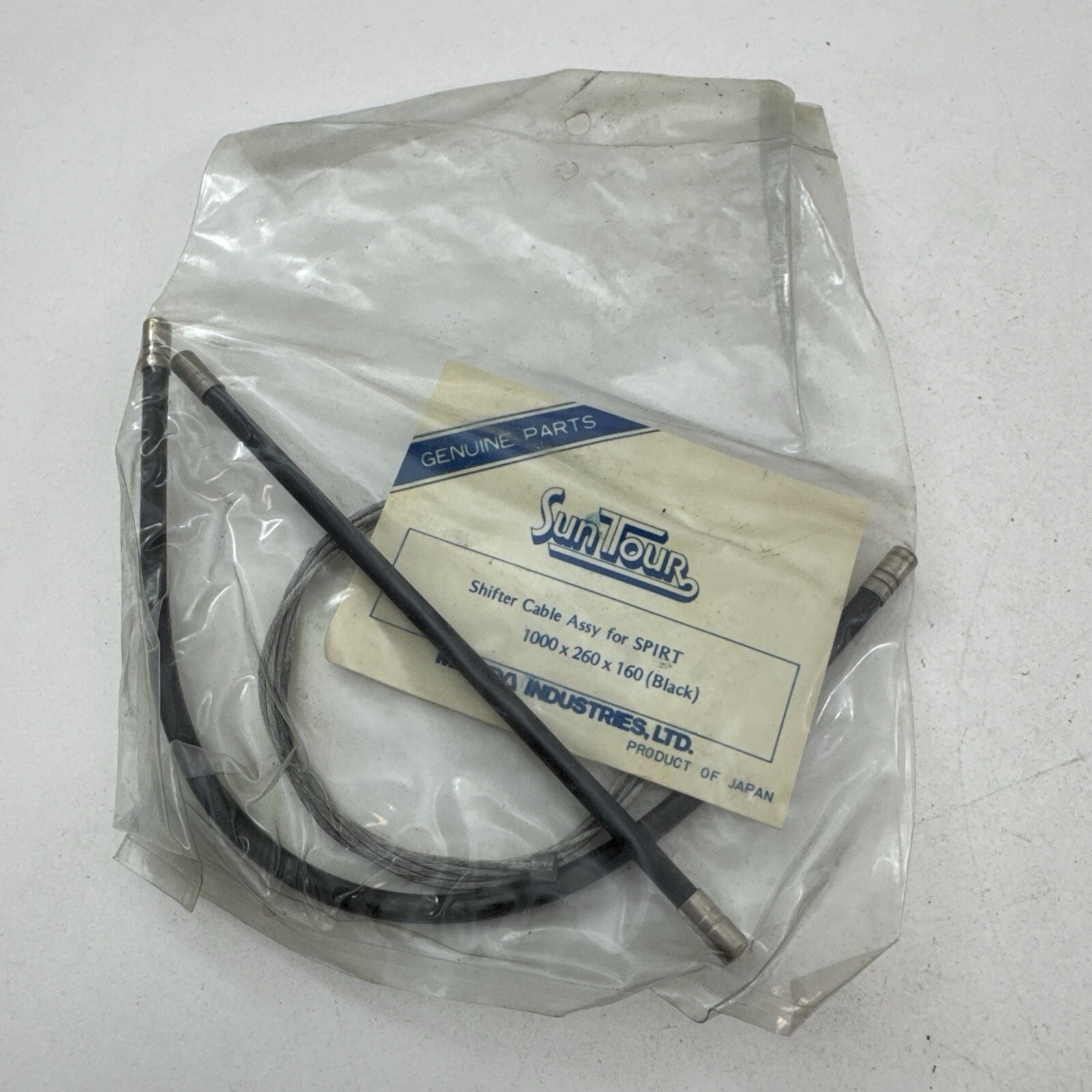 Vintage Suntour Shifter Cable For SPIRT NOS Black 1000 x 260 x 160 Bike S01