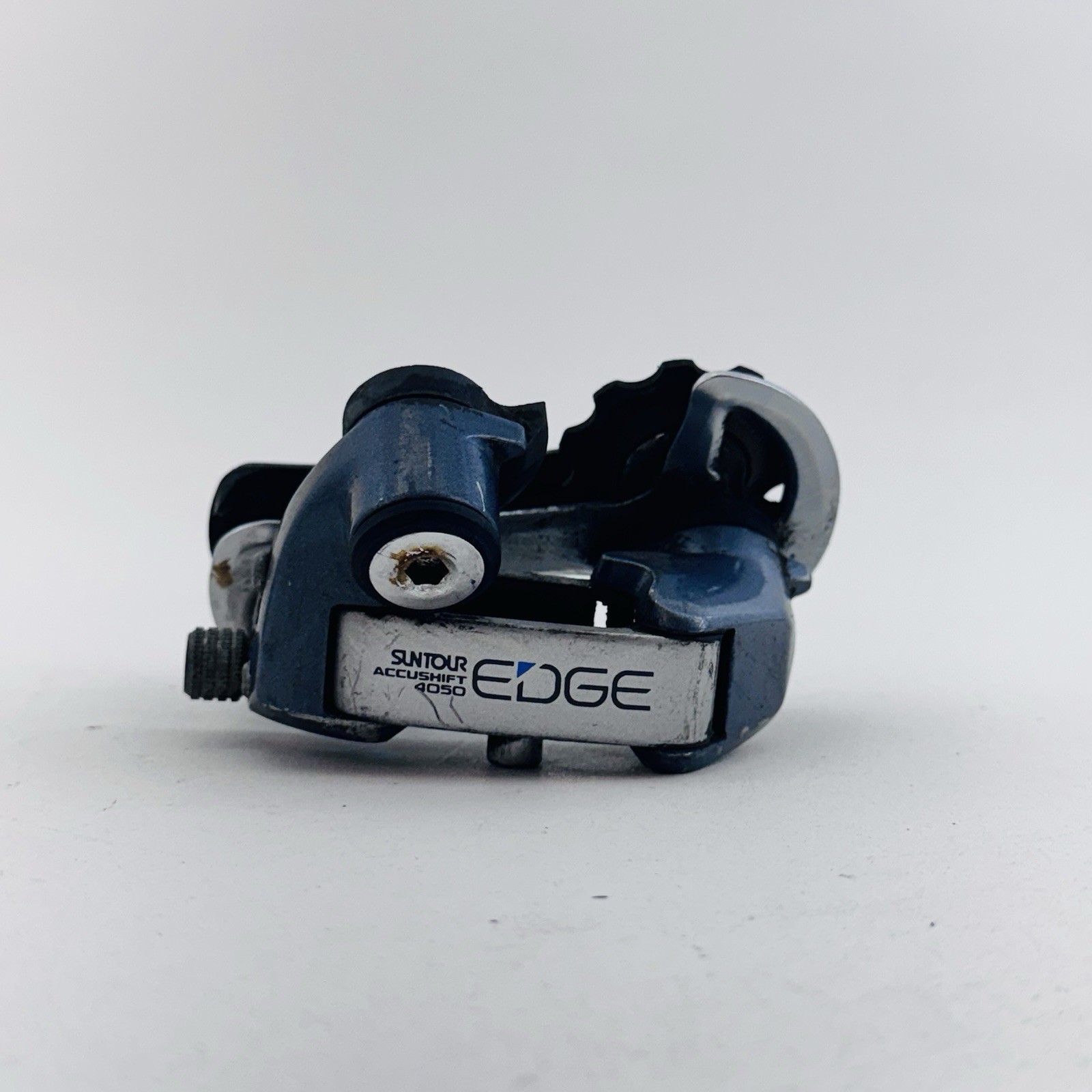 Vintage Suntour Edge 4050 Rear Derailleur Front Short Cage Gray Accushift A04