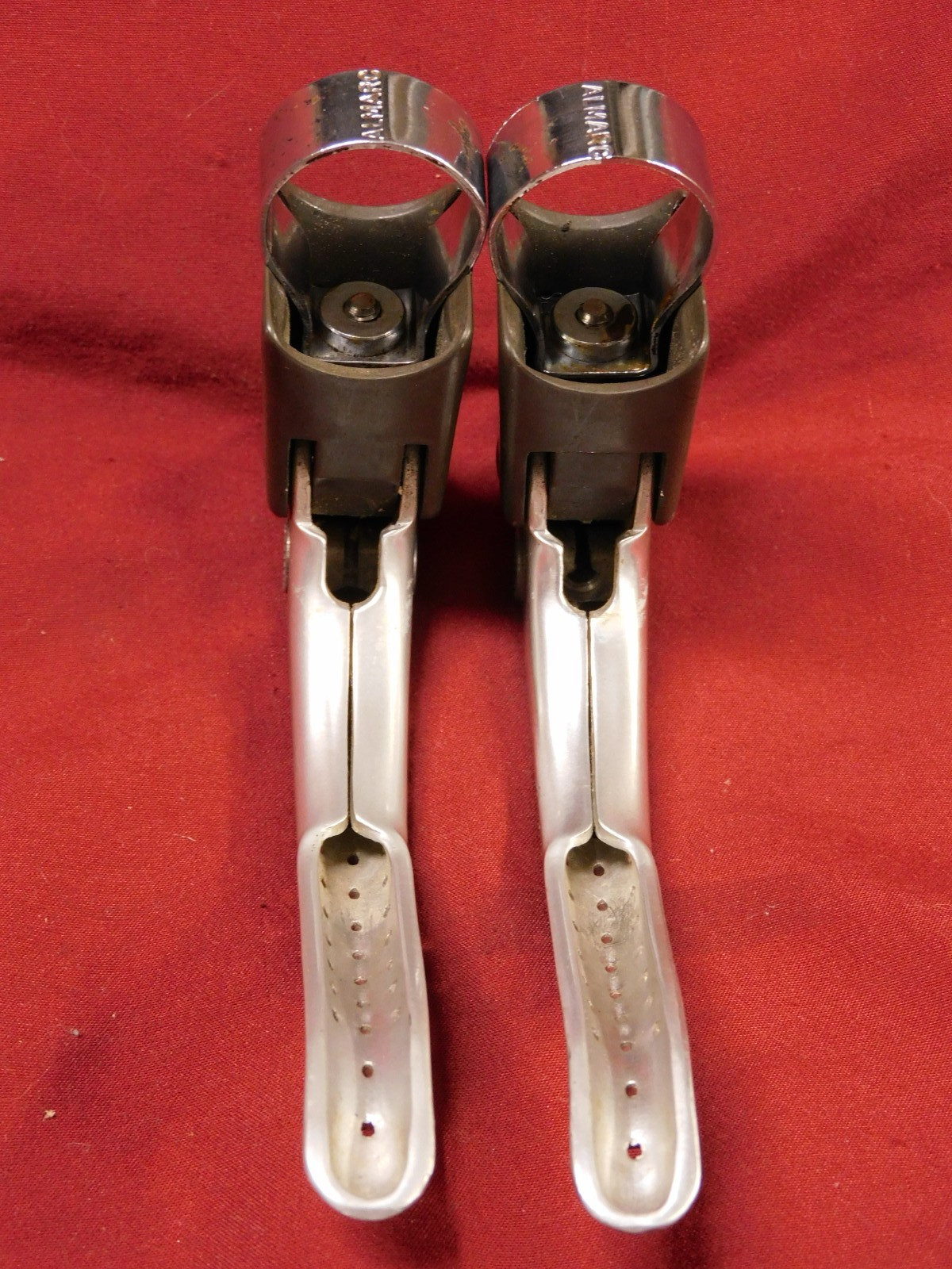 Vintage Campagnolo Super Record F & R #4062 Drilled Brake Levers NO Hoods