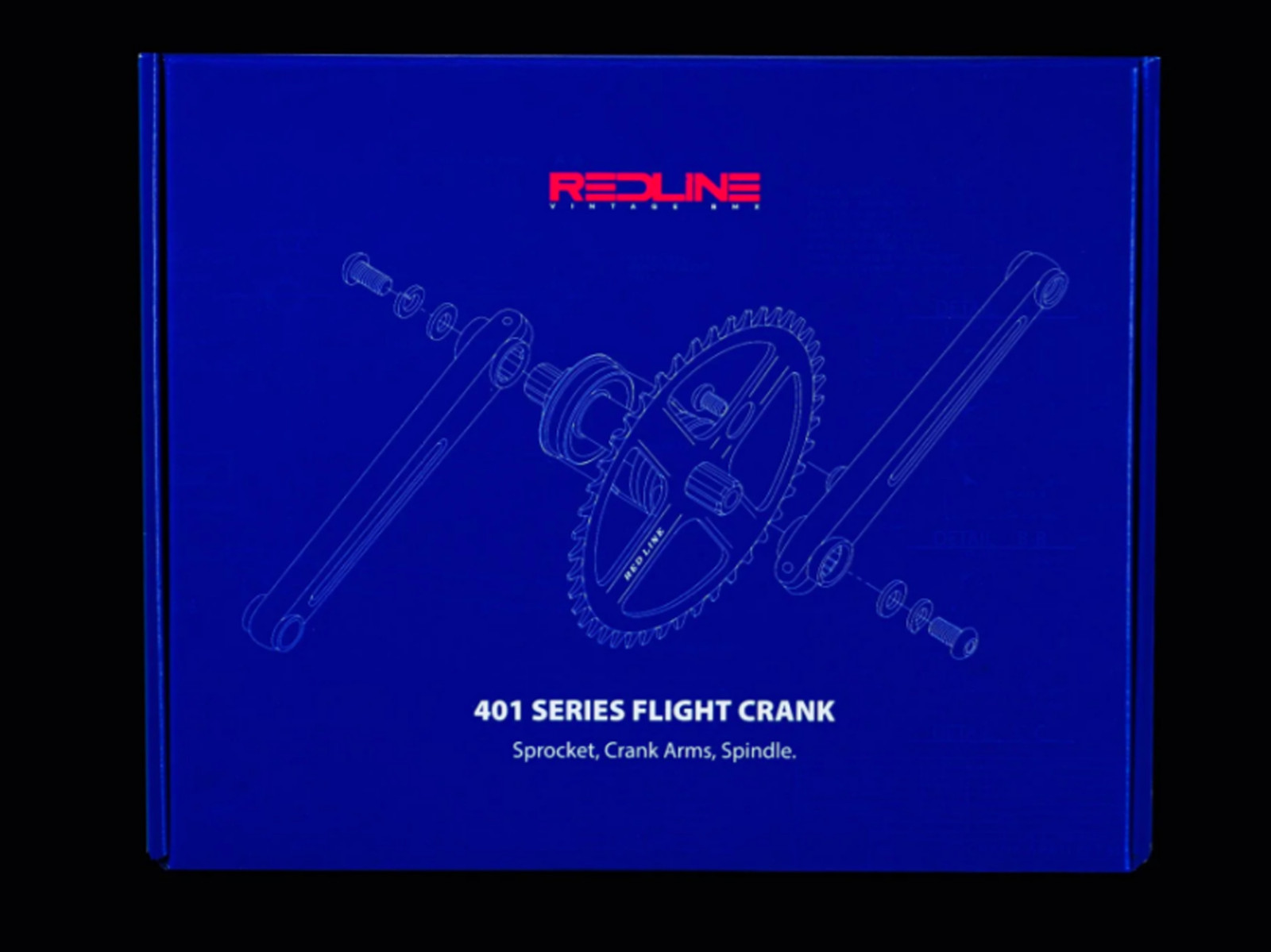 REDLINE FLIGHT CRANKSET 401 FLIGHT 180MM CHROME SINGLE PINCH