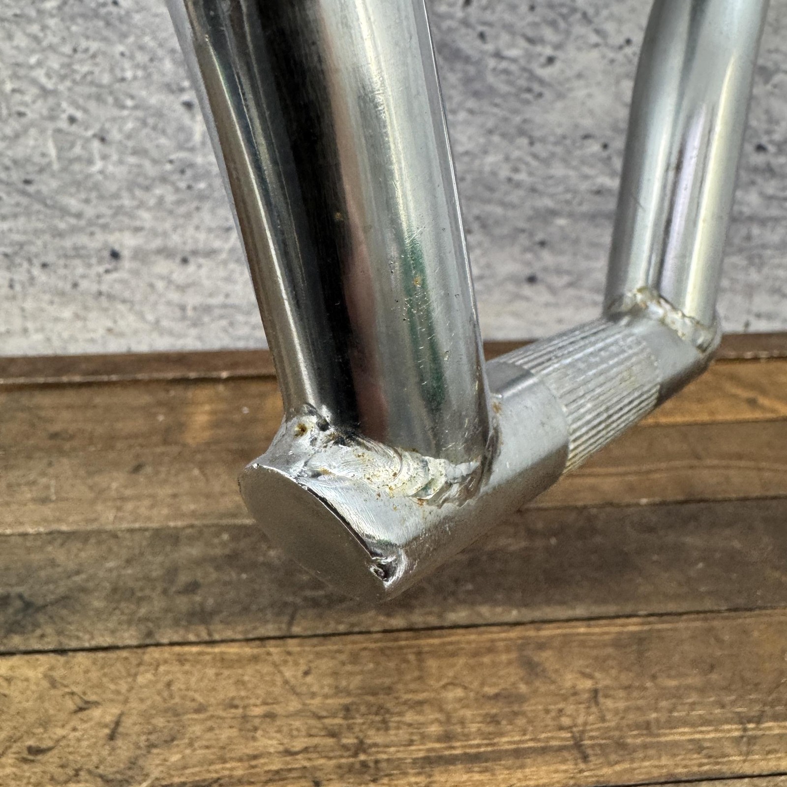 Vintage BMX Freestyle Handlebar Kneesaver 4pc Bar 4 Piece Chrome OG