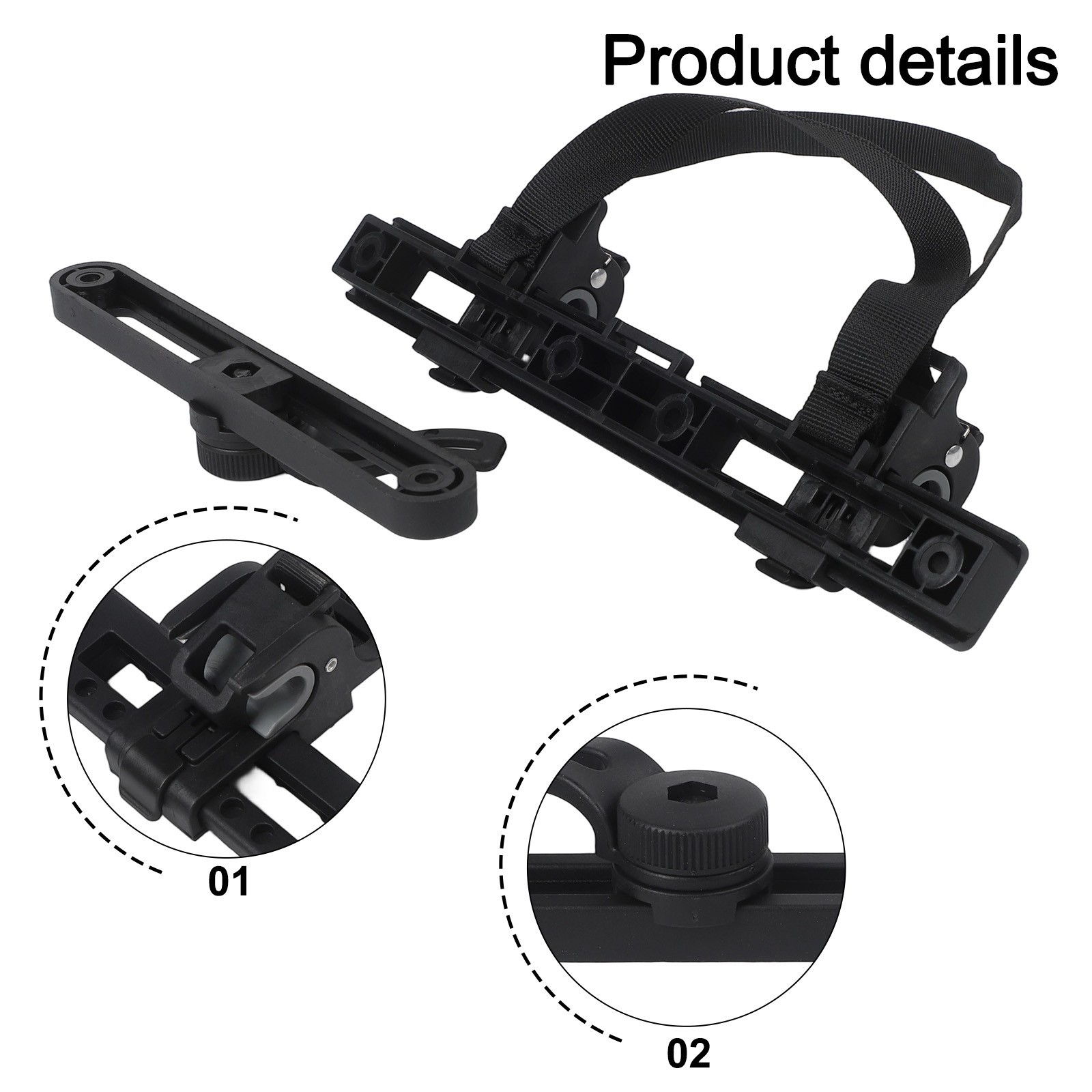 Reliable Bike Pannier Mounting Bracket with 158mm Installation Distance