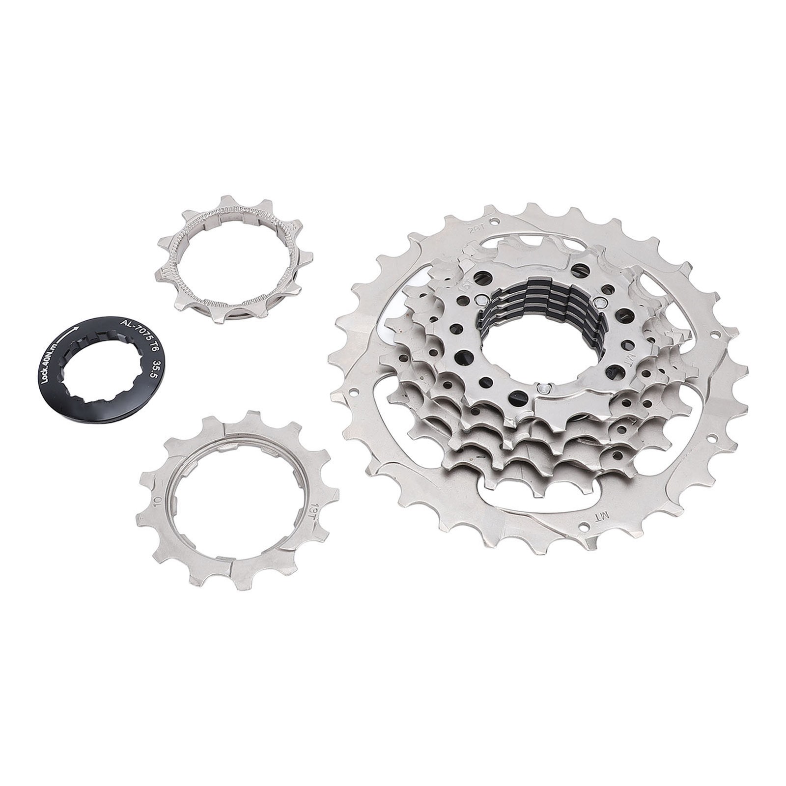 Bike Cassette 7 Speed Stainless Steel Aluminum Alloy Low Noise Bicycle Cass DVGD