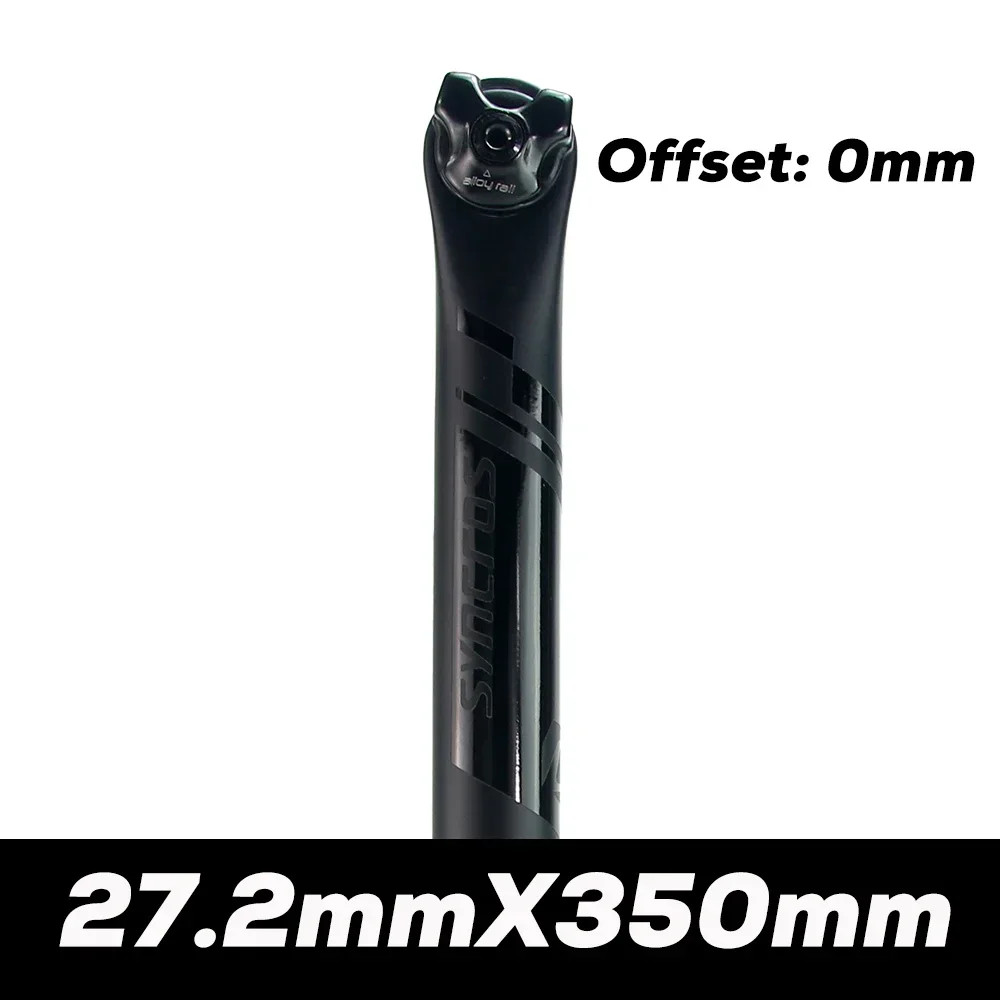 Carbon Fiber Seatpost MTB Road Bicycle Seat Tube 0°/20° Alloy Rail 7×9/7x7mm