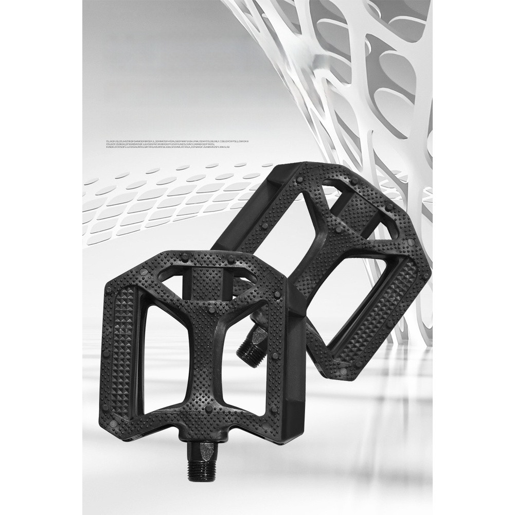 Bicycle Pedals Plastic 11cm x 9.5cm x 2.3cm Non-Slip Dual Reflective for E-Bike