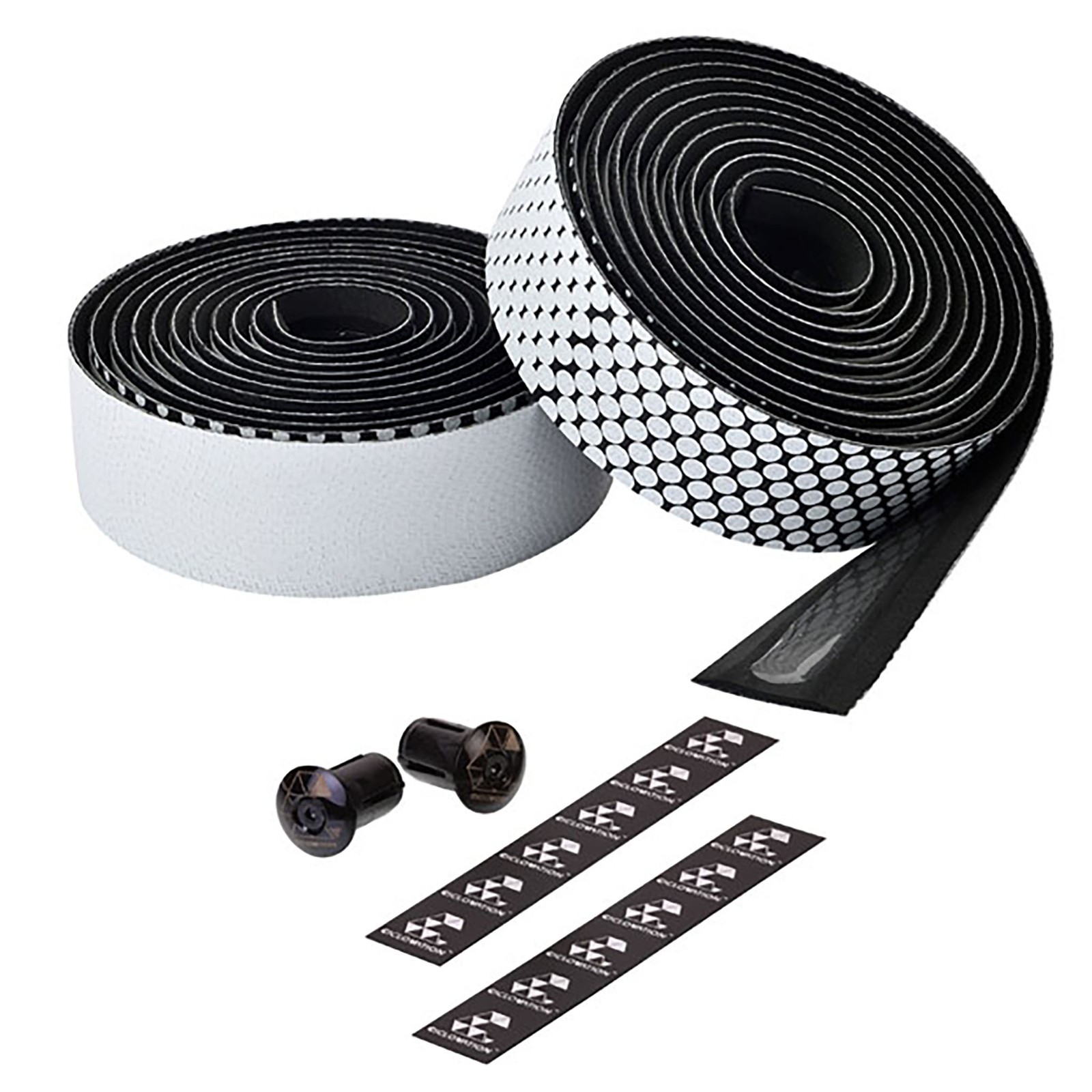 Ciclovation Leather Touch Handlebar Tape, Fusion Dot Blk/White