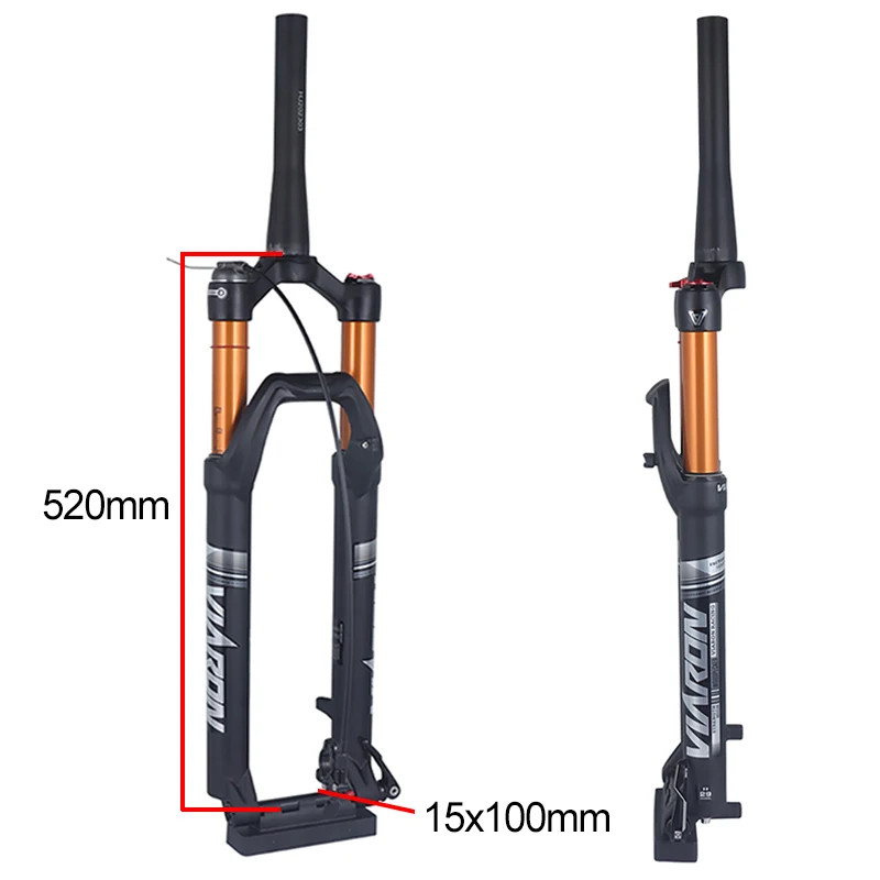 27.5/29inch Mountain Bike Thru Axle Rebound Adjustment Boost Suspension Air Fork