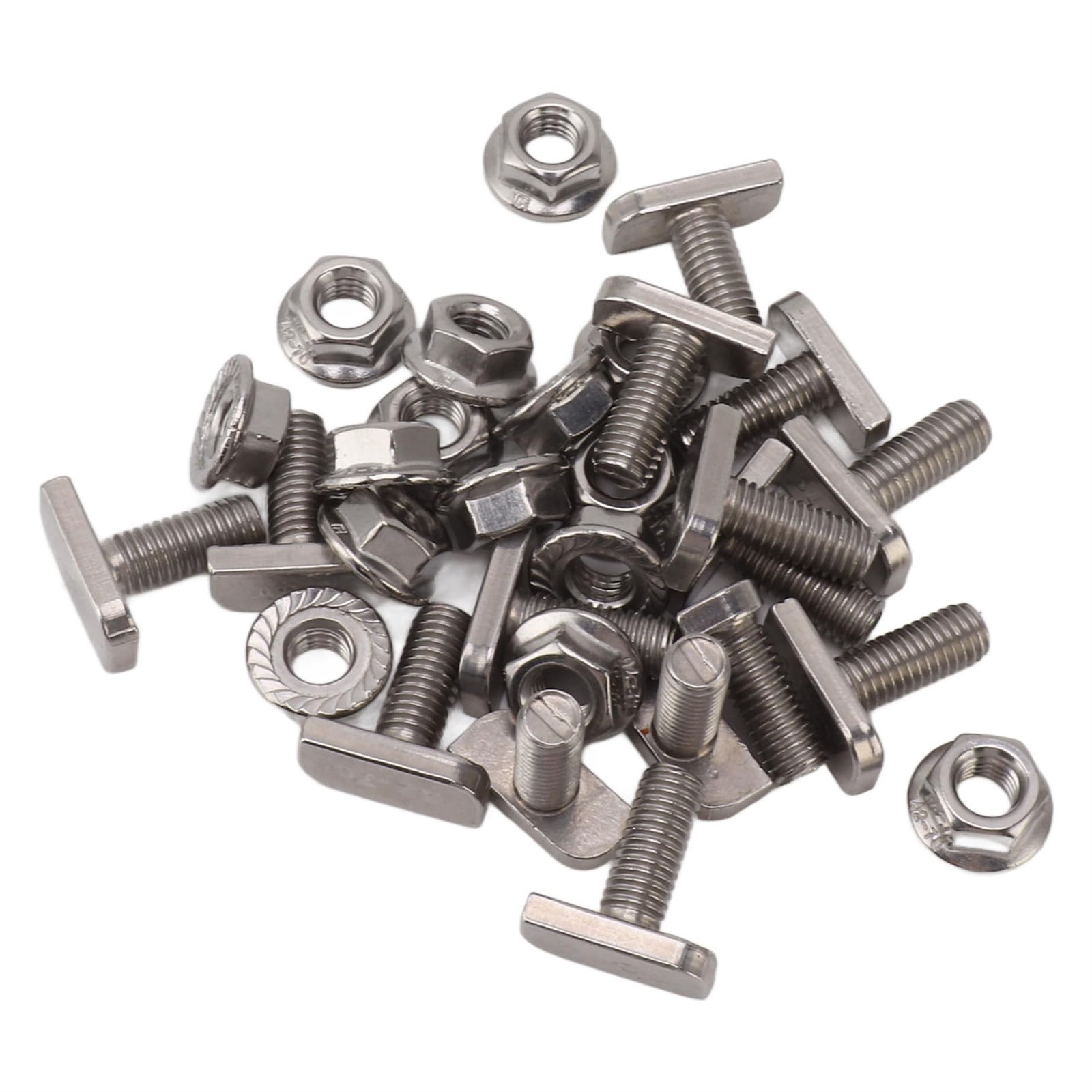 T Bolt Set M8x20mm T Slot Drop-in Bolt Hammer Head Bolts T Shape Stud Sliding Sc