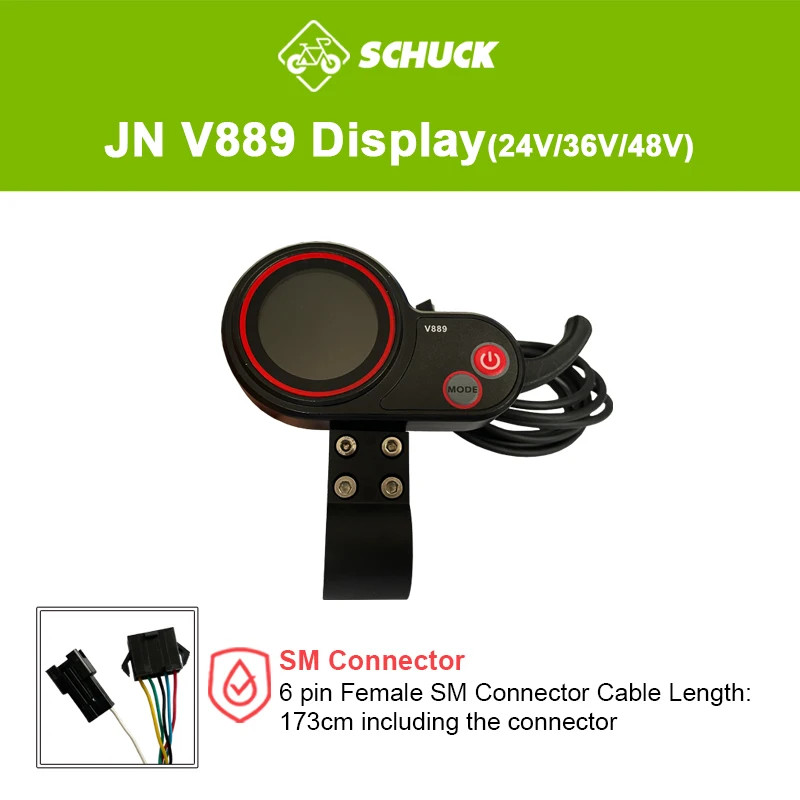 24V 36V 48V JN LED/LCD E-bike Display Group Electric Bicycle Control Panel