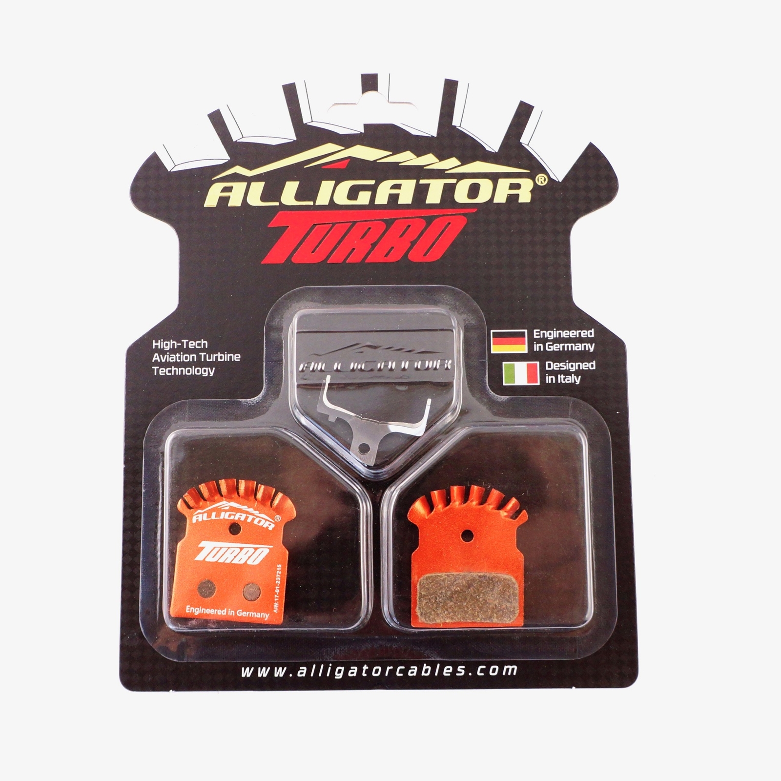 Alligator Turbo Mountain Bike Disc Brake Pads SHIMANO XTR/Deore XT/SLX/Alfine