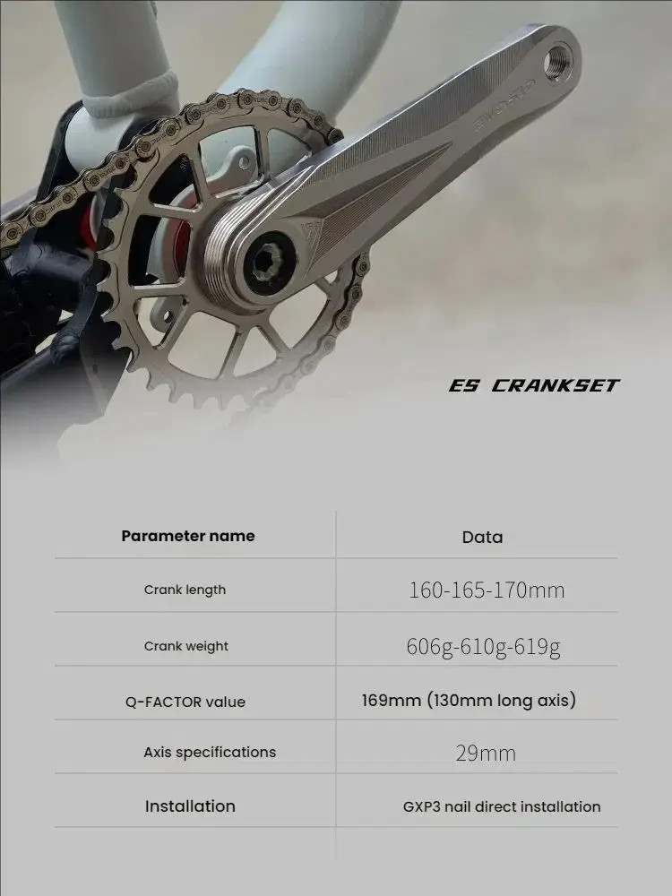Mountain Bicycle Crankset 160/165/170mm 32/34/36/38T Direct Mount Chainrings