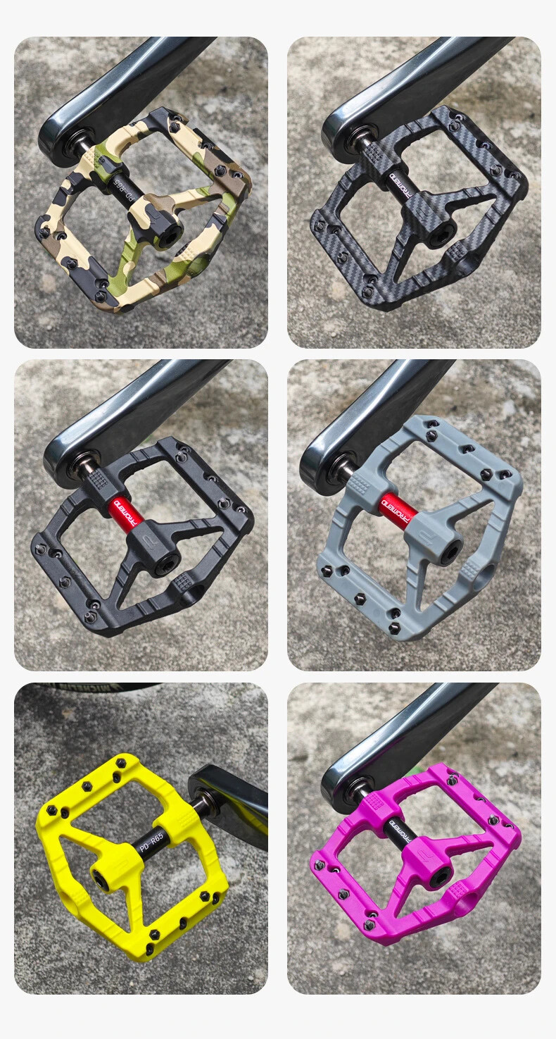 PROMEND Ultralight Nylon Bicycle Pedals 3 Bearing BMX Road MTB Bike Pedals 9/16″