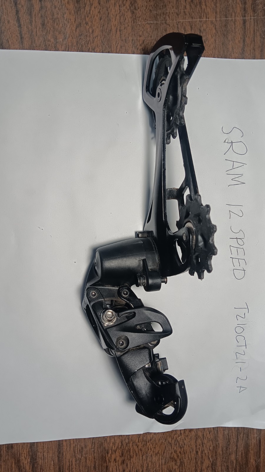 SRAM 12 Speed Rear Derailleur Long Cage Aluminum Black Mountain Bike T210CT21-2A