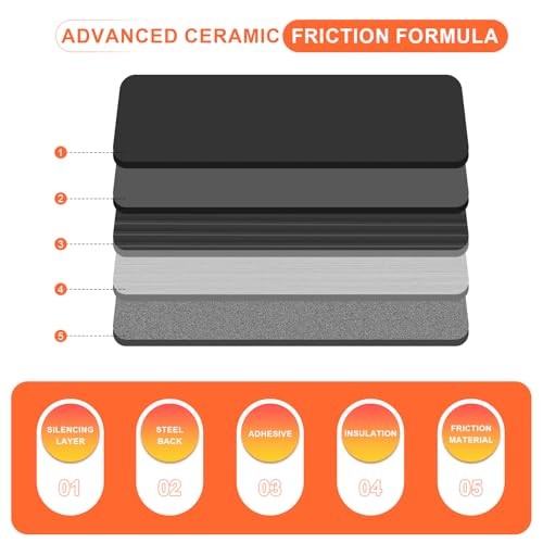 Rear Ceramic Brake Pads for Hyundai Sonata 1999-2008, for Santa Fe 2001 D813