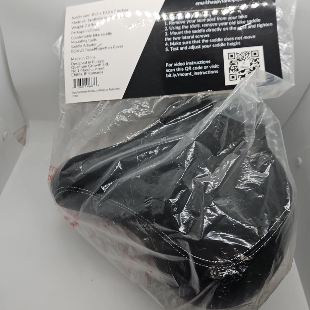Bikeroo Extra Wide And Extra Comfortable Bike Saddle 10 X 10 X 7 Inches Black