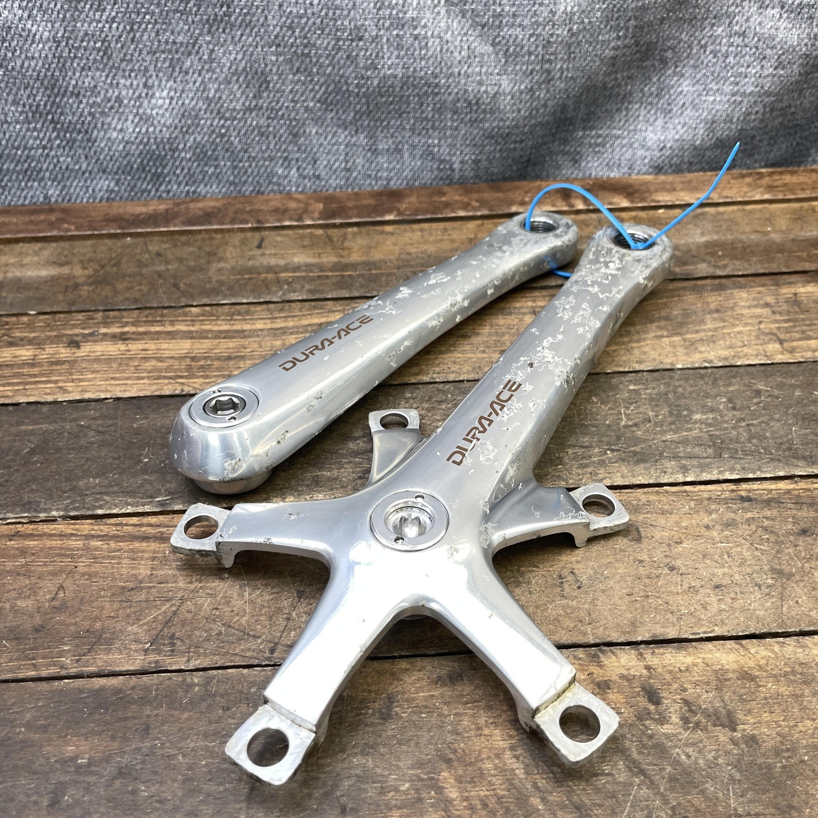 Vintage Shimano Dura-Ace FC-7700 Crankset Arms 172.5mm 130 BCD Road Bike Silver