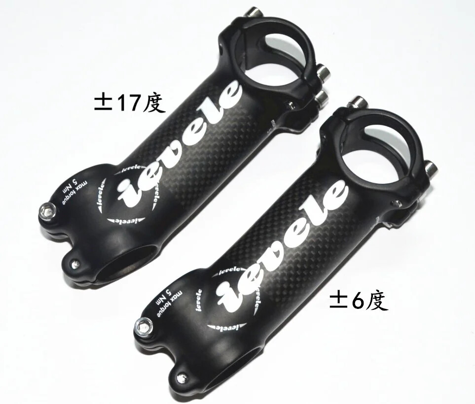 Carbon Fibre Aluminium Alloy MTB Bike Riser Road Bike Stem 60-120mm 28.6-31.8MM