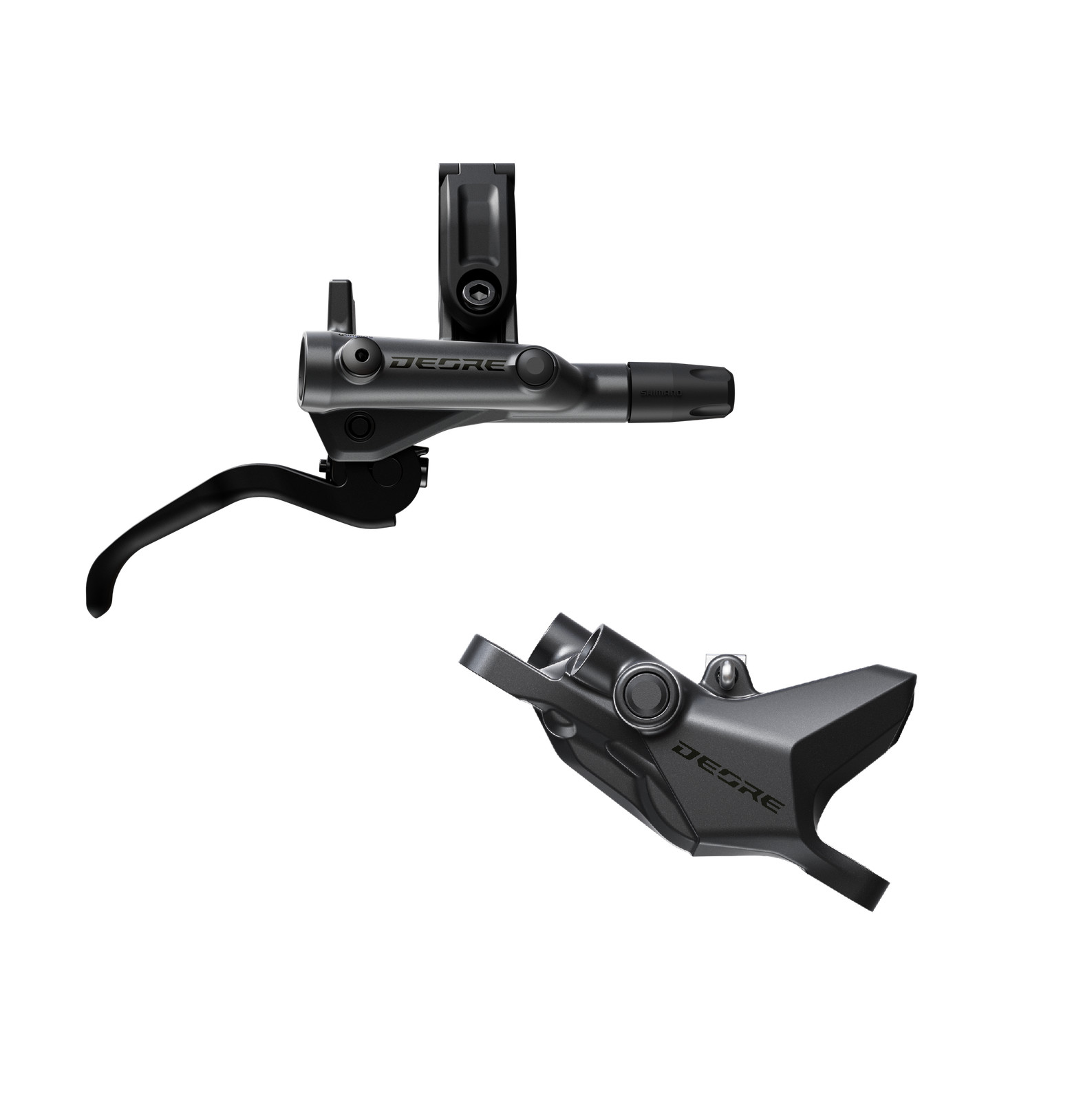Shimano DEORE 2-Piston Front Disc Brake Set with Resin Pads (BL-M6200/BR-M6200)