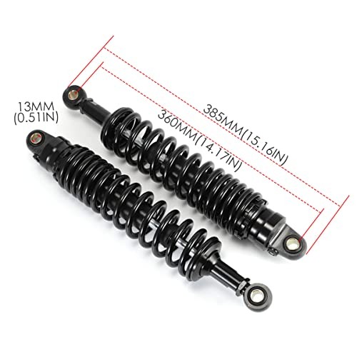 Black 360mm Air 14.17 Inch Universal Motorbike Air 14.17 Inch