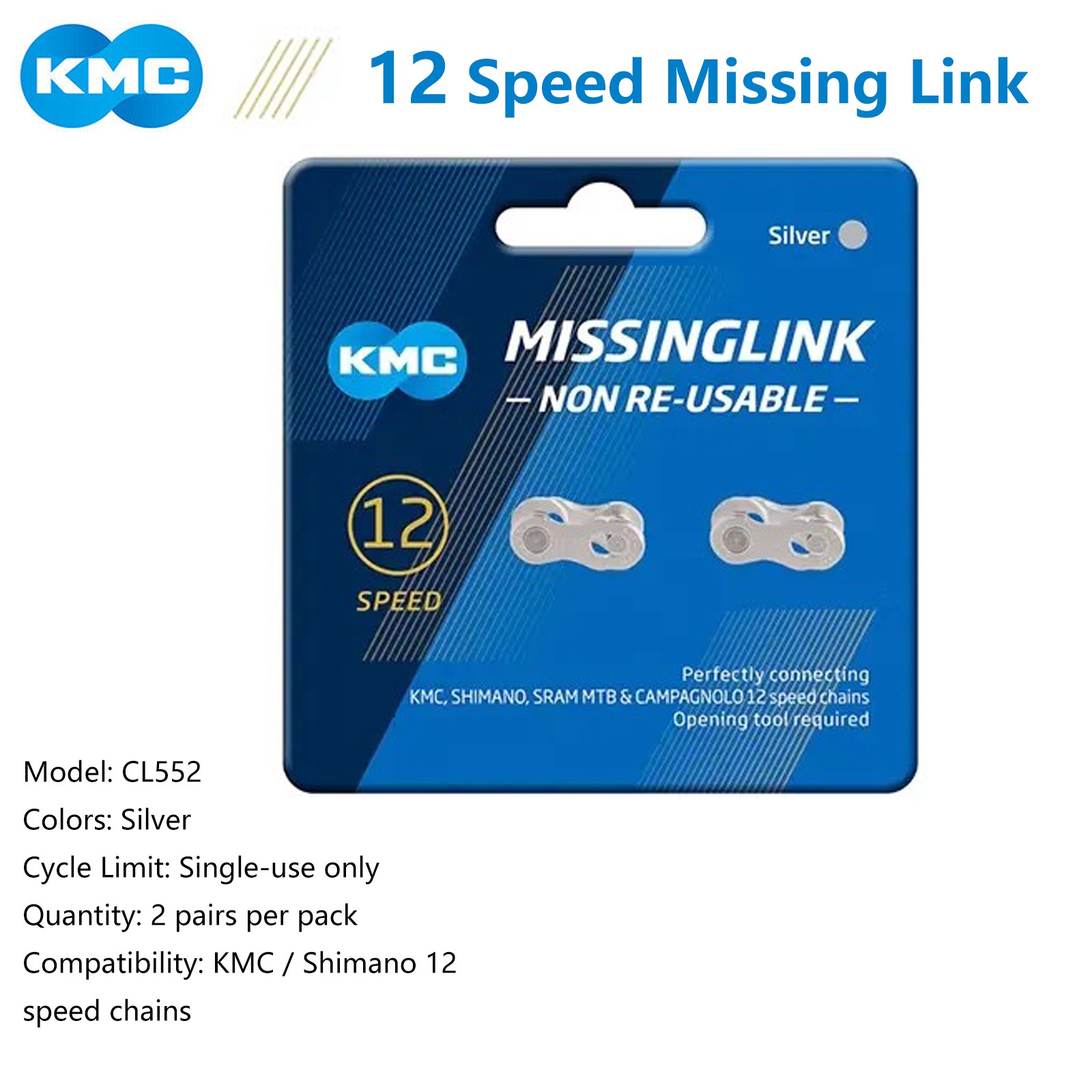 KMC Missing Link 6/7/8/9/10/11 12 Speed Bicycle Chain Link For KMC Shimano Chain