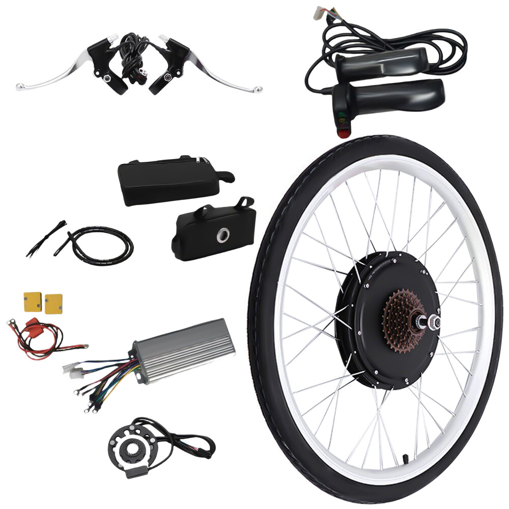 1000W 48V 26» Electric Bicycle Conversion Kit DIY E-Bike Rear Wheel Hub Motor