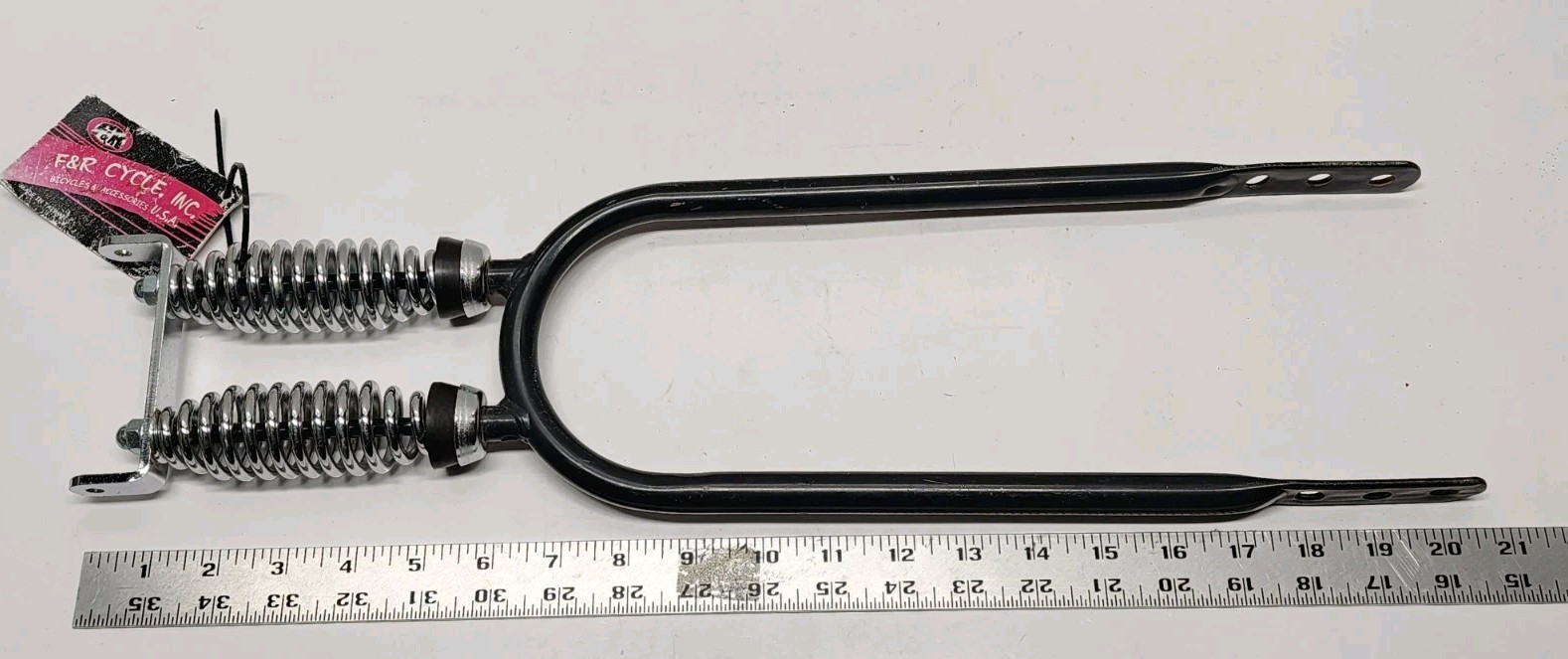Original F&R 20″ Lowrider Cruiser Bicycle Dual Suspension Sissy Black NOS