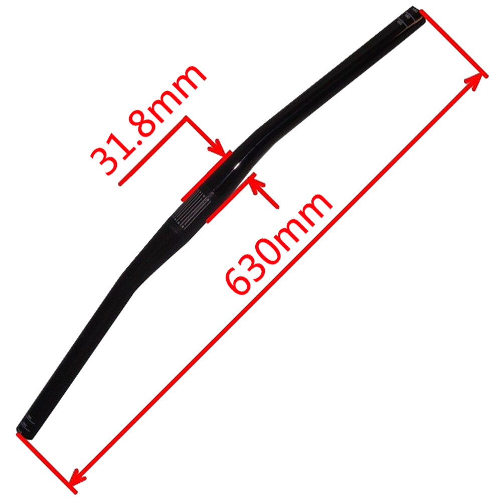 AIDETEK Carbon Fiber MTB bike Flat Bar handlebar 31.8 630mm UD Finish US AHB12