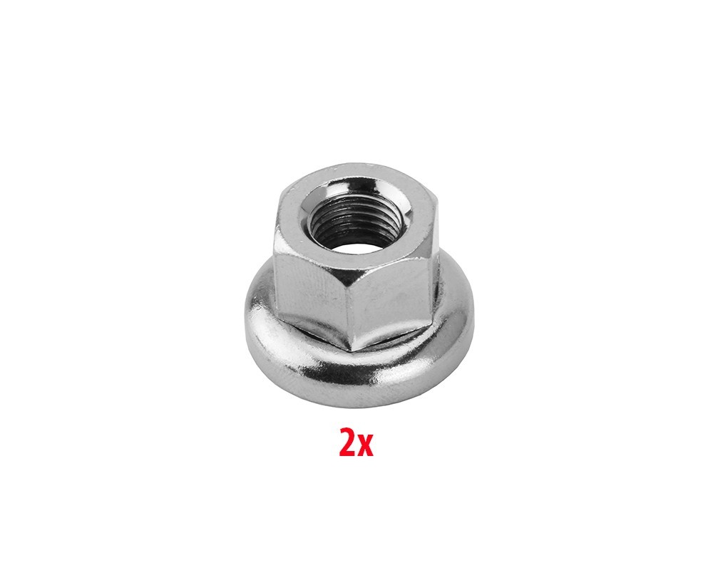 Replacement Bicycle Rotating Washer Axle Nuts 9x1mm Chrome Front Bike Hubs.