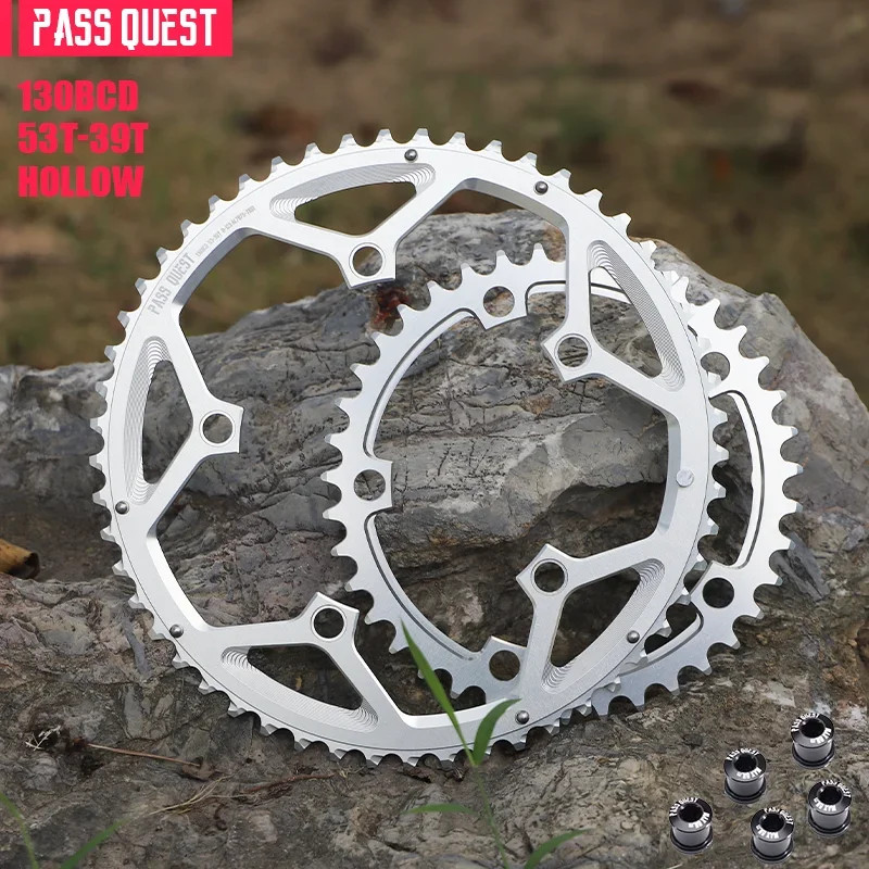 Road Bike 56-42T BCD 130mm Five Jaw Crank 54-40T 53-39T Double Chainrings