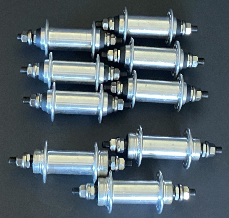 NOS Front 100mm & Rear Threaded 110mm 32H Bicycle Hubs Unbranded LOT