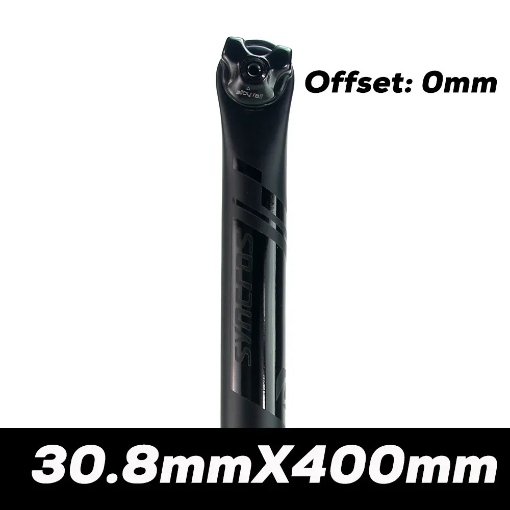 Carbon Fiber Seatpost MTB Road Bicycle Seat Tube 0°/20° Alloy Rail 7×9/7x7mm