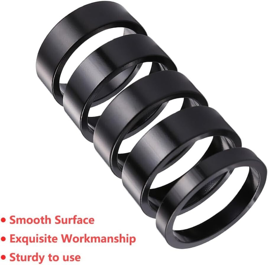 High-Quality Aluminium Alloy Headset Spacer Set for Cycling Precision