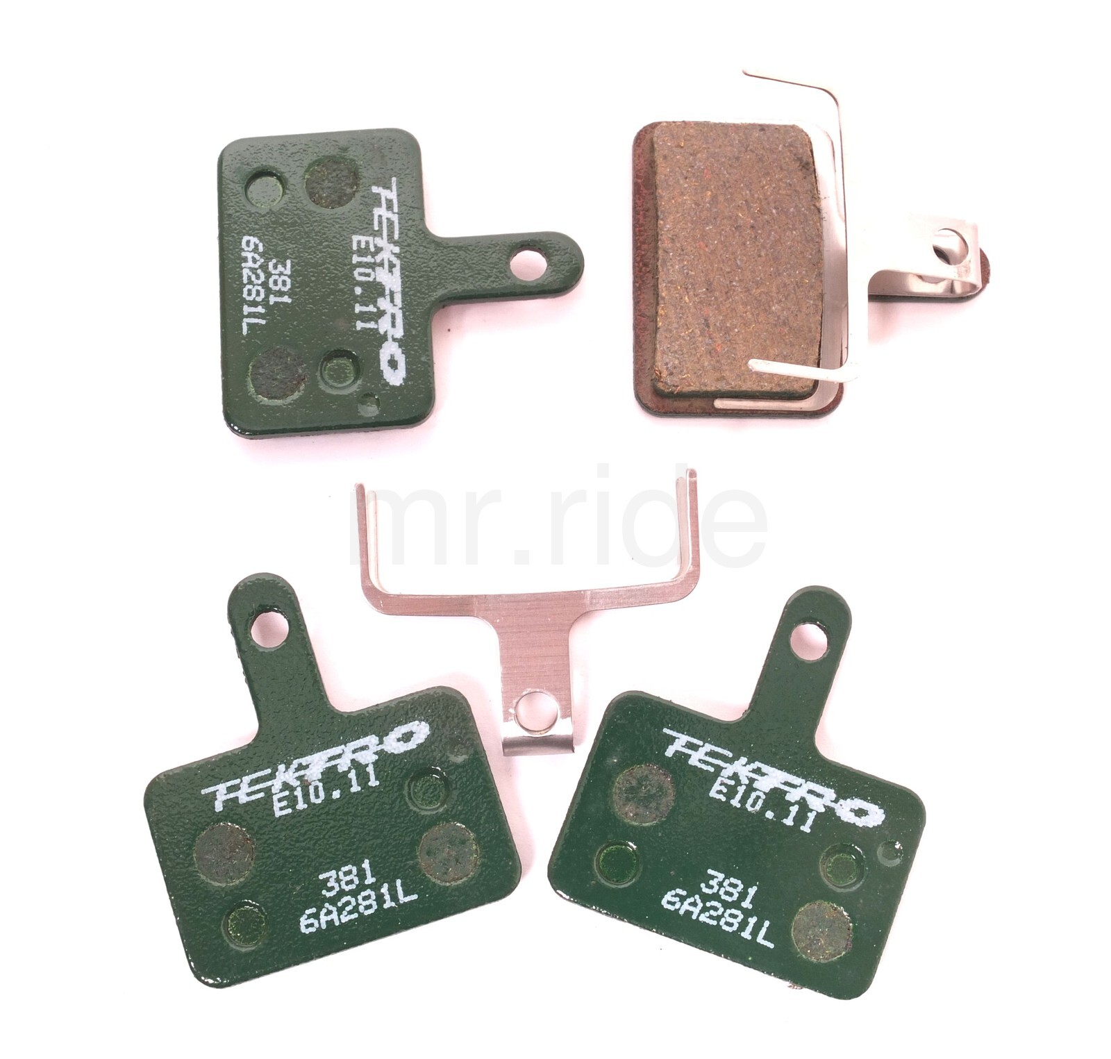 2Pair Tektro Bike E10.11 Disc Brake Pads w/ Spring OrionSL/Orion/Volans/Auriga