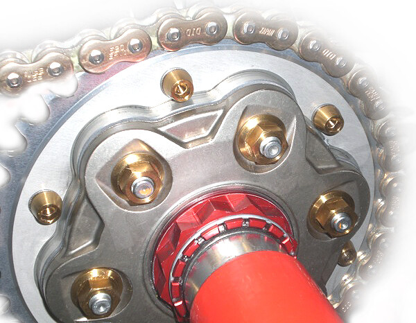 Hub Nut Titanium M10 x 1.00 DIN 6923 for Ducati 1098 – 1198