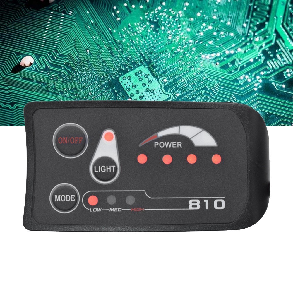 6PIN S810 E-Bike Meter LED Display IP65 36V UART for Electric Bike Electric6721