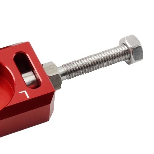 13mm 0.51″ Axle Block,CNC Chain Tensioner Adjuster Repalcement for Surron Red