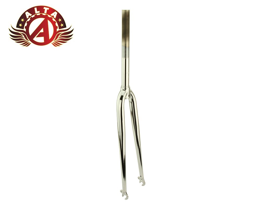 ALTA Bicycle 700 Bike Steel 309 Fork 1″ Threaded Chrome Road Bike Fork