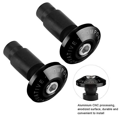 Motorcycle Handlebar End Slider Plug for Racing ATV Offroad 22mm 7/8inch Black