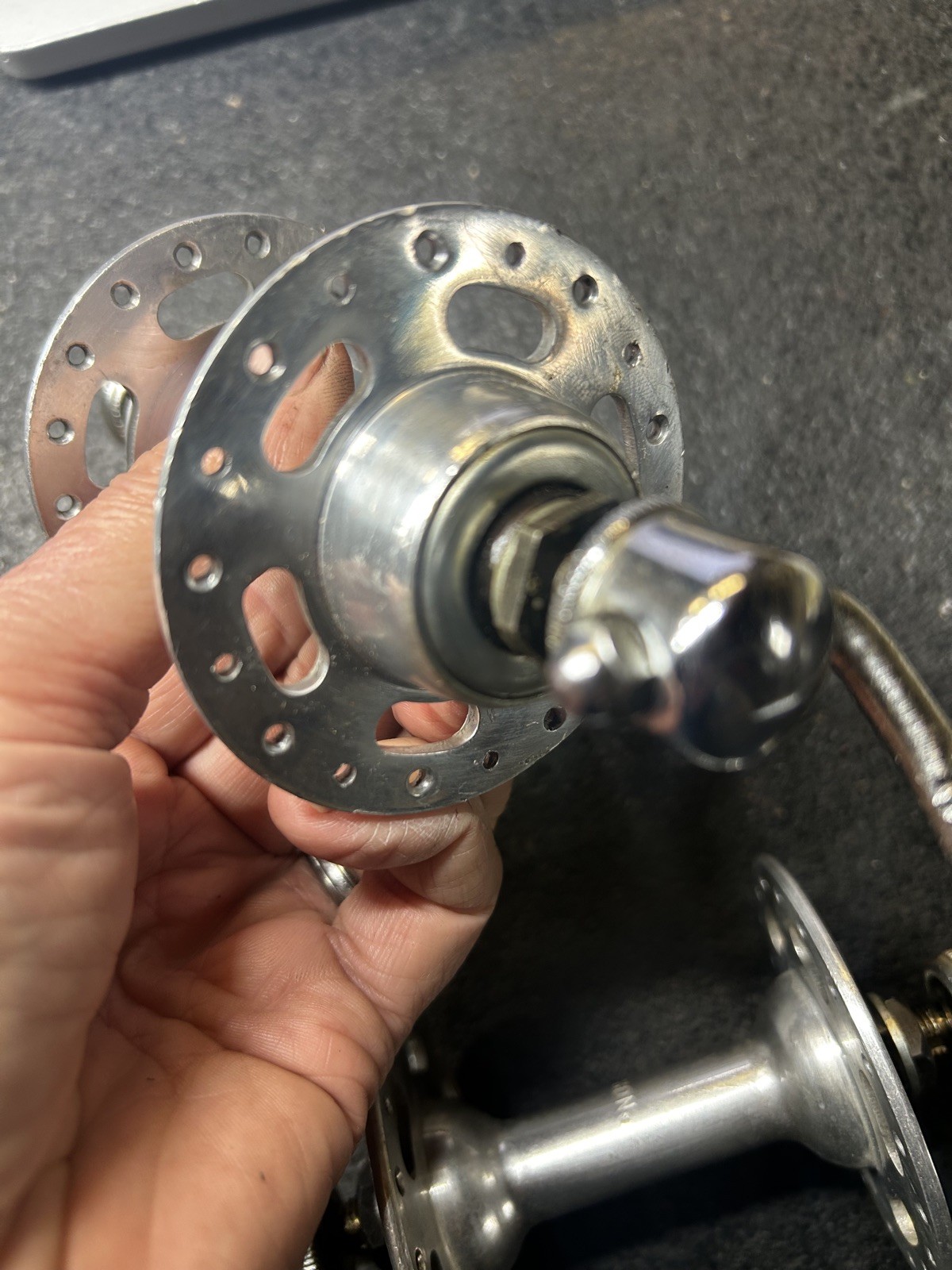 Normandy High Flange Hub Set 36 Hole, 96/120mm OLD, French Threaded
