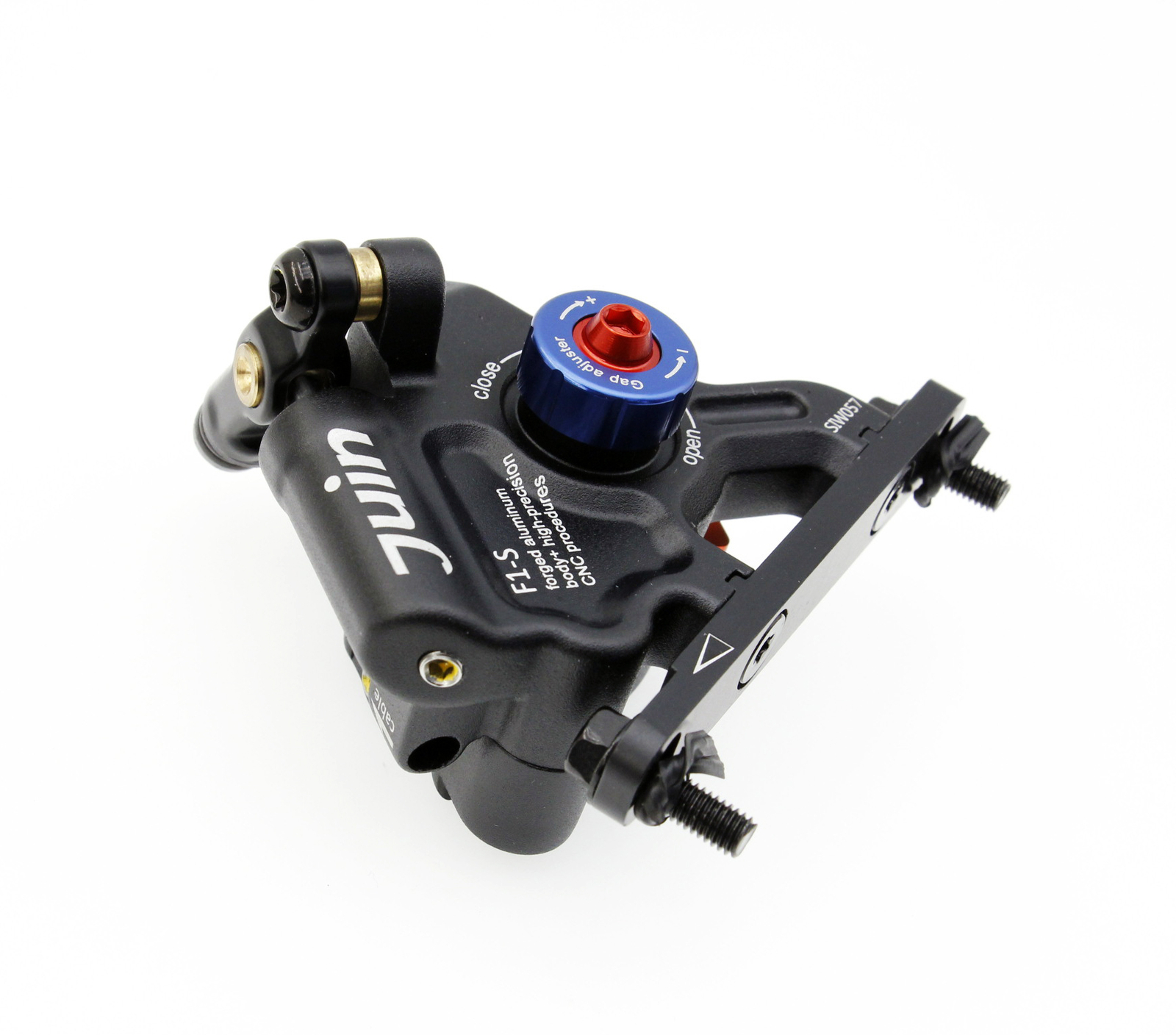 Juin Tech GTF6 Cyclocross Cycle 6-Piston Hydraulic Brake Caliper Set Black Bike