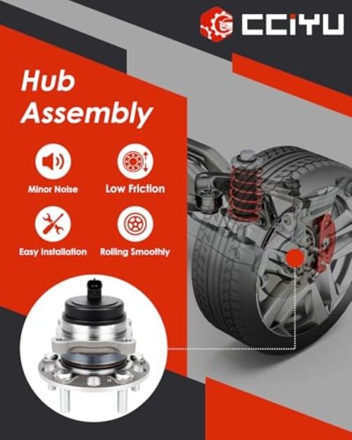513278 Wheel Hub and Bearing Assembly Replacement for fit 2011-2016 for