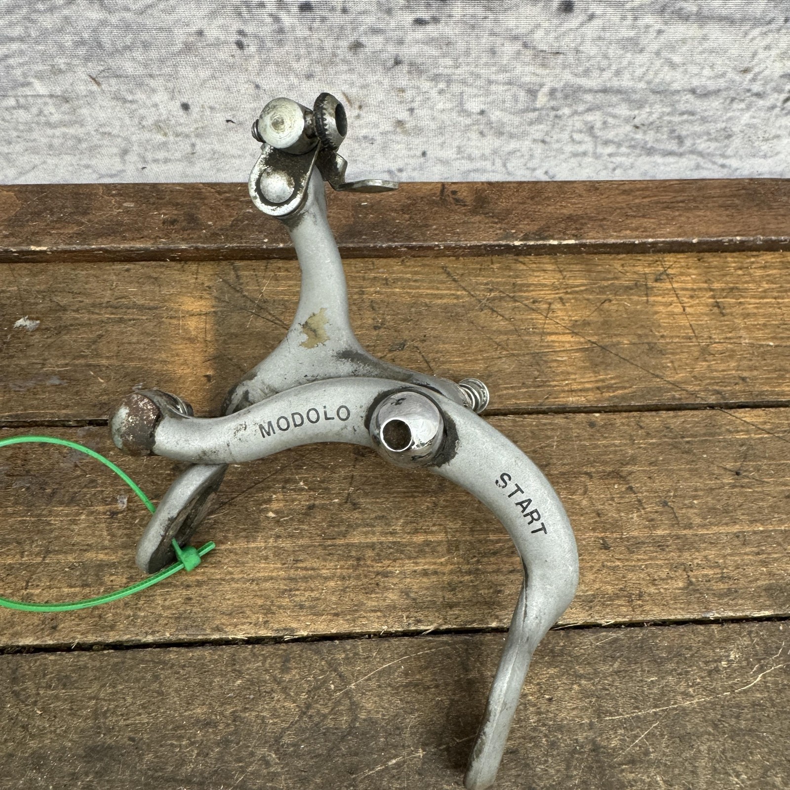Vintage Modolo Start Side Pull Silver Caliper Brake Set Road Bike F/R Pair Wear
