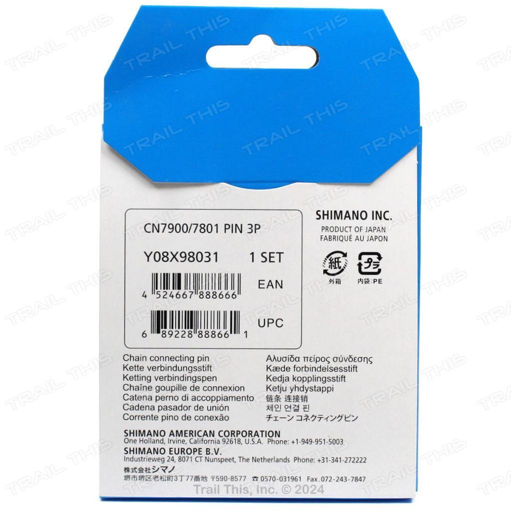 3-Pack Genuine Shimano 10-Speed Bicycle Chain Connecting Pins fits HG54 HG95
