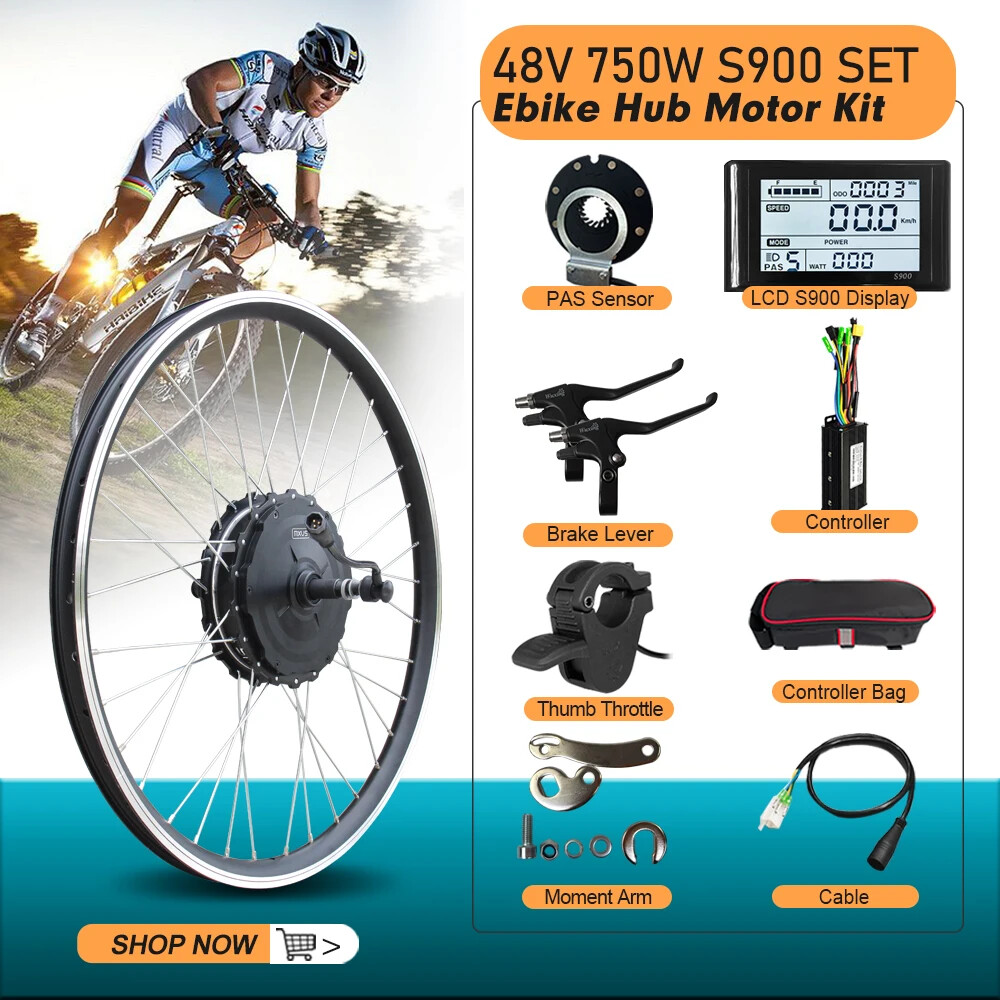 48V 750W MTB E-bike Conversion Kit High Speed Brushless Gear Rear Cassette Motor
